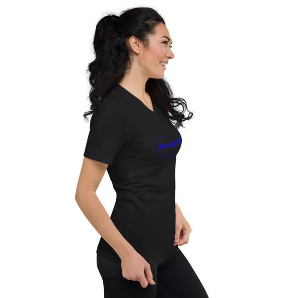Unisex Short Sleeve V-Neck T-Shirt Royal